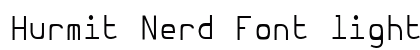 Hurmit Nerd Font light Preview