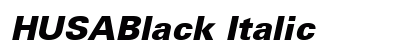 HUSABlack Italic preview