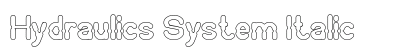 Hydraulics System Italic preview