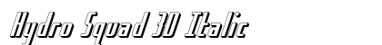 Hydro Squad 3D Italic preview