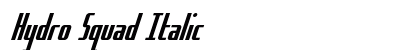 Hydro Squad Italic preview