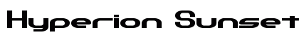 Hyperion Sunset BRK Regular Font