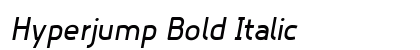Hyperjump Bold Italic Preview