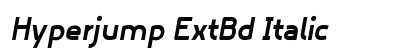 Hyperjump ExtBd Italic preview