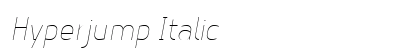 Hyperjump Italic preview