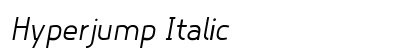 Hyperjump Italic preview