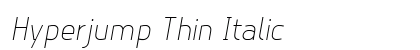 Hyperjump Thin Italic preview