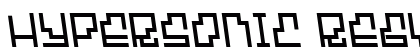 Hypersonic Regular Font