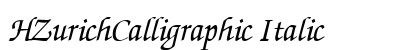 HZurichCalligraphic Italic preview