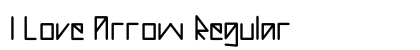 I Love Arrow Regular preview