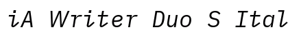 iA Writer Duo S Italic preview