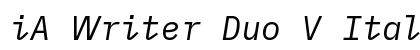 iA Writer Duo V Italic preview