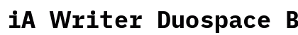 iA Writer Duospace Bold preview