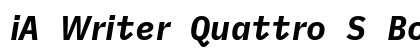 iA Writer Quattro S Bold Italic Preview