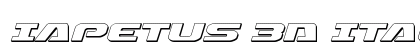 Iapetus 3D Italic Italic preview