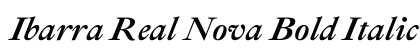 Ibarra Real Nova Bold Italic Preview
