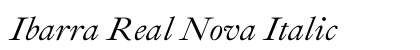 Ibarra Real Nova Italic preview