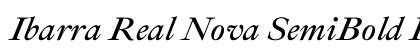Ibarra Real Nova SemiBold Italic preview