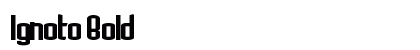 Ignoto Bold preview