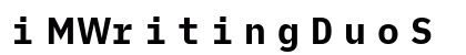 iMWritingDuoS Nerd Font Mono Bold preview