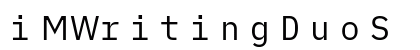 iMWritingDuoS Nerd Font Mono Regular Preview