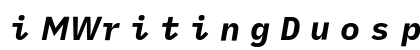 iMWritingDuospace NF Italic preview