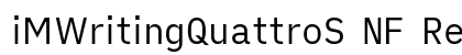 iMWritingQuattroS NF Regular Preview