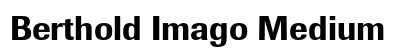 Berthold Imago Medium Preview