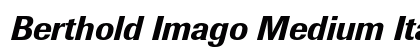 Berthold Imago Medium Italic Preview