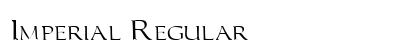 Imperial Regular Font