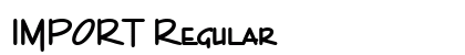 IMPORT Regular Font
