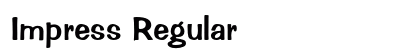 Impress Regular Font
