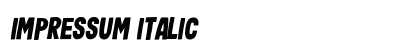 Impressum Italic Preview