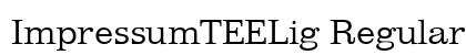 ImpressumTEELig Regular preview