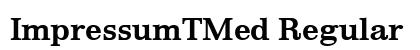 ImpressumTMed Regular preview