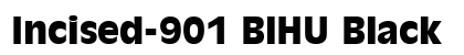 Incised-901 BlHU Black preview