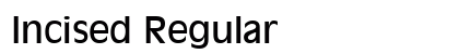 Incised Regular preview