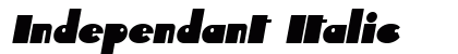 Independant Italic preview