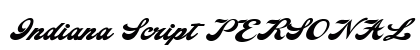 Indiana Script PERSONAL USE Regular preview