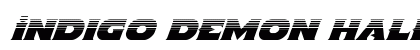 Indigo Demon Halftone Italic Italic preview