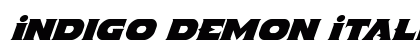 Indigo Demon Italic Italic preview