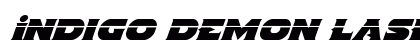 Indigo Demon Laser Italic Italic preview