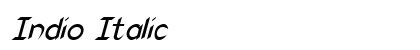 Indio Italic preview