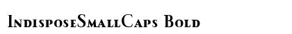 IndisposeSmallCaps Bold preview