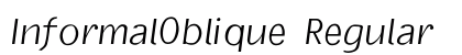 InformalOblique Regular preview