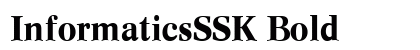 InformaticsSSK Bold preview
