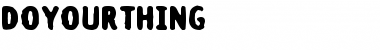 doyourthing Regular Font