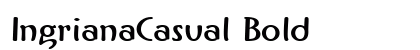IngrianaCasual Bold preview