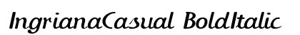 IngrianaCasual BoldItalic Preview