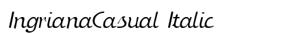 IngrianaCasual Italic Preview